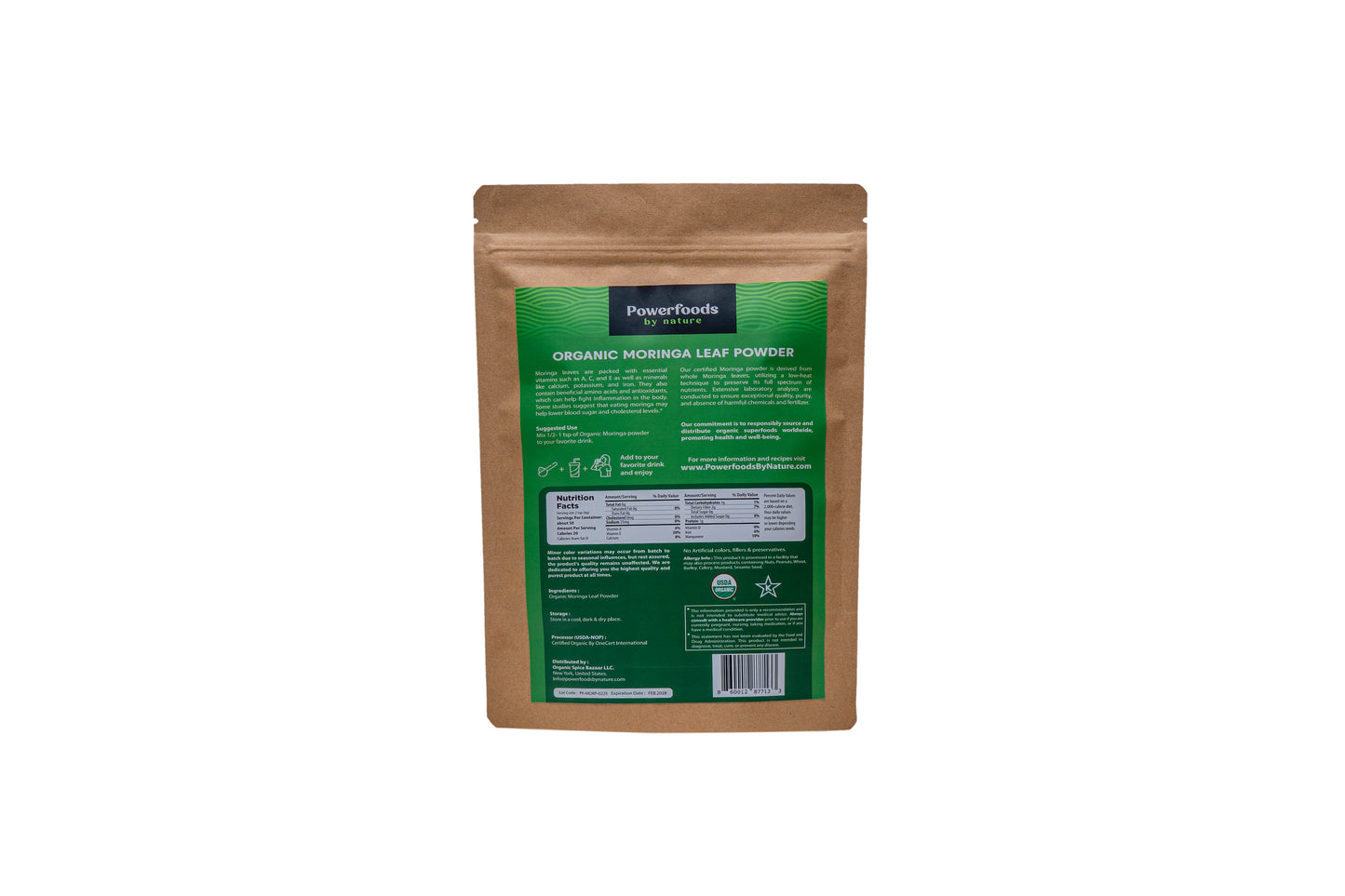 Organic Moringa Powder