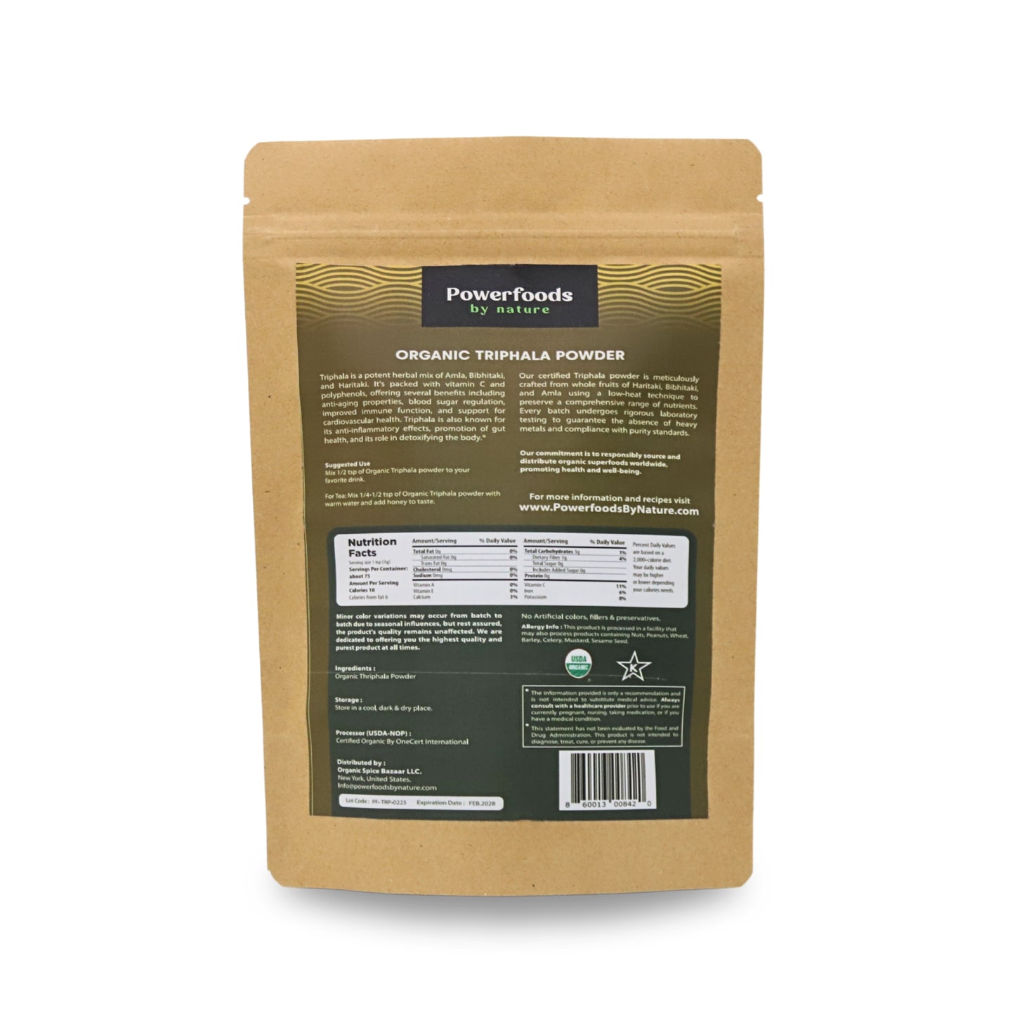 Organic Triphala Powder