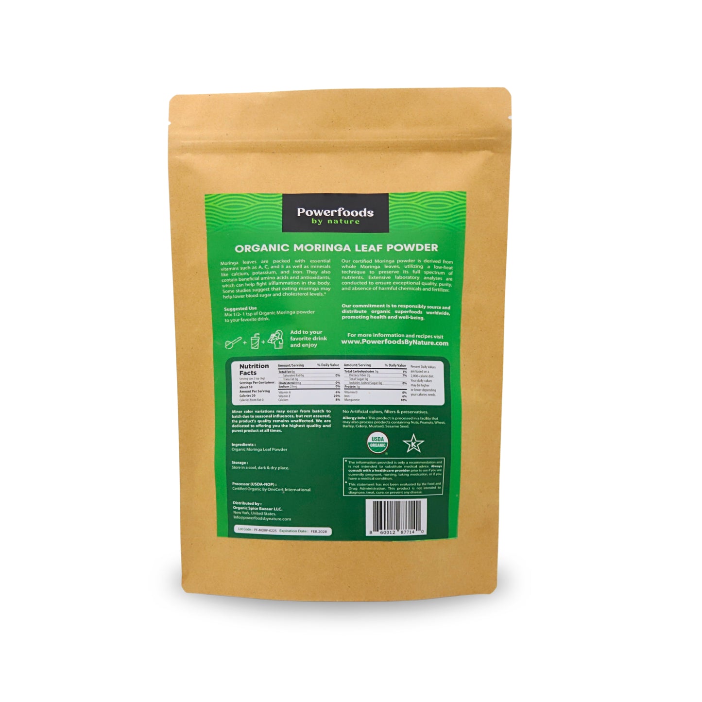 Organic Moringa Powder