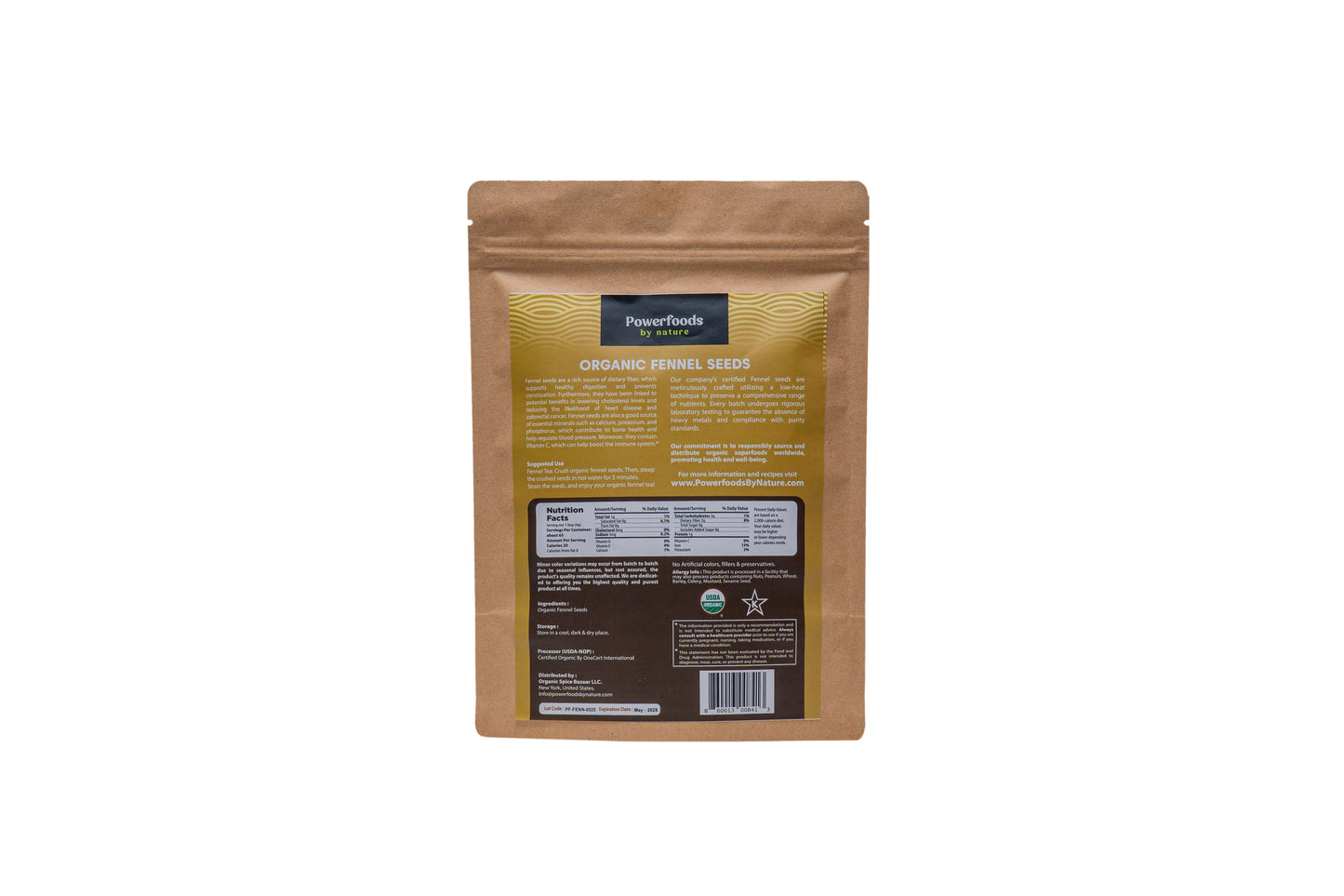 Organic Fennel Seeds
